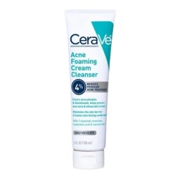 غسول رغوي كريم لحب الشباب سيرافي بنزويل بيروكسيد 10% للوجه والجسم CeraVe Acne Foaming Cream Wash 10% Benzoyl Peroxide - Face & Body