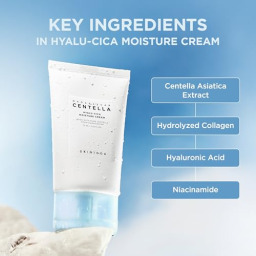 كريم مرطب هايالو-سيكا من سكين1004 للوجه - حمض الهيالورونيك وسنتيلا، 75 مل SKIN1004 Hyalu-Cica Moisture Cream, Lightweight Hyaluronic Acid & Centella Gel Moisturizer for Face, 75ml