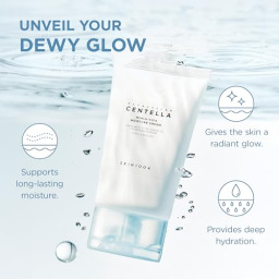 كريم مرطب هايالو-سيكا من سكين1004 للوجه - حمض الهيالورونيك وسنتيلا، 75 مل SKIN1004 Hyalu-Cica Moisture Cream, Lightweight Hyaluronic Acid & Centella Gel Moisturizer for Face, 75ml