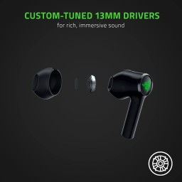 سماعات الأذن اللاسلكية Razer Hammerhead True Wireless X (أسود كلاسيكي) Razer Hammerhead True Wireless X Earbuds (Classic Black)