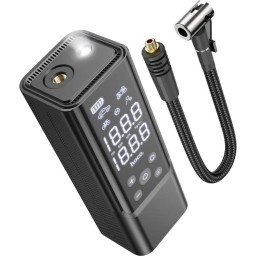 منفاخ هواء ذكي وباور بانك بسعة 5000mAh مع شاشة LED Hoco ZP7 Maddy