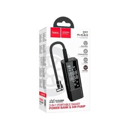 منفاخ هواء ذكي وباور بانك بسعة 5000mAh مع شاشة LED Hoco ZP7 Maddy