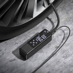 منفاخ هواء ذكي وباور بانك بسعة 5000mAh مع شاشة LED Hoco ZP7 Maddy