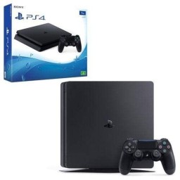 جهاز سوني بلايستيشن 4 سليم سعة 1 تيرابايت (أسود) Sony PlayStation 4 Slim 1TB Gaming Console (Jet Black)