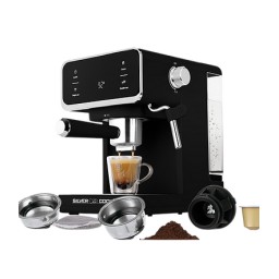 ماكينة تحضير القهوة والإسبريسو من سيلفر كوك Silver Cook Espresso & Coffee Machine