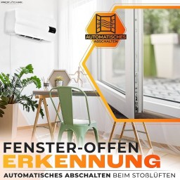 مروحة تدفئة جدارية ProfiCare PC-HL 3116, a wall-mounted ceramic fan heater
