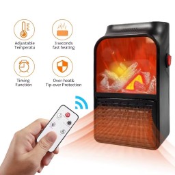 جهاز هيتر  تسخين كهربائي electric space heater with a simulated flame display