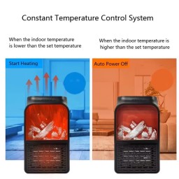 جهاز هيتر  تسخين كهربائي electric space heater with a simulated flame display