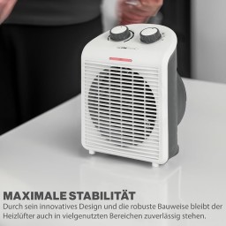 جهاز التدفئة Clatronic HL 3761 هو منفاخ حراري (دفاية مروحة) Clatronic HL 3761 Fan Heater