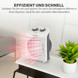 جهاز التدفئة Clatronic HL 3761 هو منفاخ حراري (دفاية مروحة) Clatronic HL 3761 Fan Heater