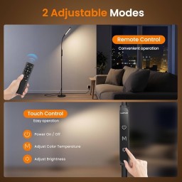مصباح أرضي ذكي من نوع LED من شركة LASTAR LASTAR LED Floor Lamp