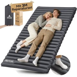 دوشك نفخ لمرتبة النوم المزدوجة للتخييم و سفر Hikenture Double Sleeping Pad
