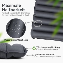 دوشك نفخ لمرتبة النوم المزدوجة للتخييم و سفر Hikenture Double Sleeping Pad