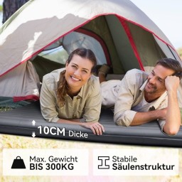 دوشك نفخ لمرتبة النوم المزدوجة للتخييم و سفر Hikenture Double Sleeping Pad