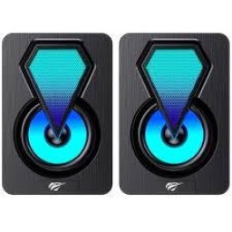 6366. هافت SK210mini PRO RGB مكبر صوت كمبيوتر ستيريو أسود 6366. Havit SK210mini PRO RGB Stereo Computer Speaker Black
