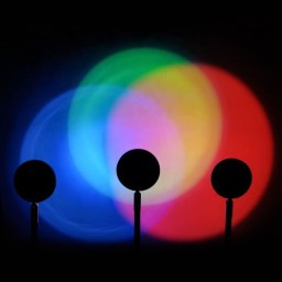 مصباح إسقاط ضوء الغروب الذكي بروجكتر RGB ملون (Sunset Lamp) Smart RGB Sunset Projection Lamp with App & Remote Control