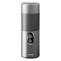 ماكينة موكا كهربائية ليبريسو موكا رايز بلمسة واحدة - فضي Lepresso MokaRise Electric Moka Maker with One-Touch Operation - Silver