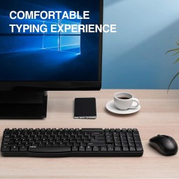 كيبورد وماوس لاسلكي Rapoo X1800S Rapoo X1800S Wireless Keyboard & Mouse Combo