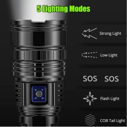 كشاف يدوي بقوة الليزر الأبيض RAS Italy White Laser Flashlight