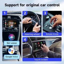 محول كاربليCarlinkit 2Air اللاسلكي لـ CarPlay و Android Auto Carlinkit 2Air Wireless CarPlay Android Auto Adapter