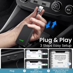محول كاربليCarlinkit 2Air اللاسلكي لـ CarPlay و Android Auto Carlinkit 2Air Wireless CarPlay Android Auto Adapter