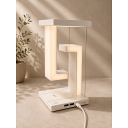 مصباح مكتب يعمل بتقنية الرفع المغناطيسي Magnetic Levitation Desk Lamp