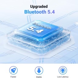 محول UGREEN اللاسلكي (2 في 1) بتقنية Bluetooth 5.4 - يعمل كمرسل ومستقبل - مزود بمنفذ 3.5 مم ويدعم توصيل جهازين في آن واحد. UGREEN 45812 Bluetooth 5.4 Transmitter and Receiver 2 in 1 Wireless 3.5mm Bluetooth Adapter, Dual Devices Simultaneously