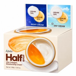 كريم مرطب كوري  إيسفوليو فيتا كولاجين هاف آند هاف 100 جم Esfolio Vita Collagen Moisturizing Cream Half & Half 100g