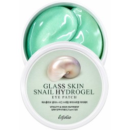 شرائح هيدروجيل للعين بمستخلص الحلزون لبشرة زجاجية - إسفوليو30 قطعة esfolio Glass Skin Snail Hydrogel Eye Patch 30pcs