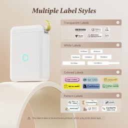 طابعة ليبل حرارية لاسلكية NIIMBOT D110 Compact Bluetooth Label Maker Machine with Tape - White Color NIIMBOT D110 Compact Bluetooth Label Maker Machine with Tape - White Color