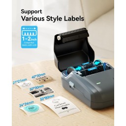 طابعة ملصقات حرارية لاسلكية Niimbot B1 Portable Bluetooth Label Printer - Space Blue Color Niimbot B1 Portable Bluetooth Label Printer - Space Blue Color
