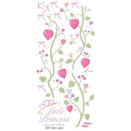 ستيكر حائط مخطط نمو اطفال RoomMates for Kids Little Princess Growth Chart, Pink, Vinyl, Peel & Stick, Wall, Waterproof RoomMates for Kids Little Princess Growth Chart, Pink, Vinyl, Peel & Stick, Wall, Waterproof