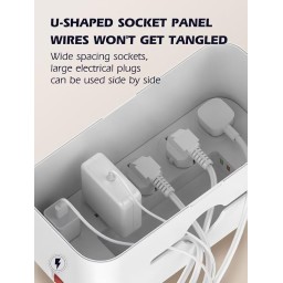 سيار كهرباء + شاحن وايرليس بقدرة 15 واط من لدنيو LDNIO 15W Wireless Charger + Power Strip Box