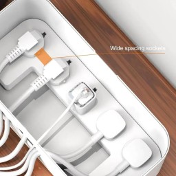 سيار كهرباء + شاحن وايرليس بقدرة 15 واط من لدنيو LDNIO 15W Wireless Charger + Power Strip Box