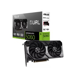 كرت شاشة ASUS Dual GeForce RTX 5060 8GB GDDR7 OC Edition Black ASUS Dual GeForce RTX 5060 8GB GDDR7 OC Edition Black