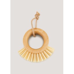 فرشة تنظيف مدوره خشبيه Wooden Rounded Cleaning Brush