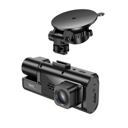 كاميرا داش كام Hoco DI60 بـ 3 كاميرات ضمان سنتين Hoco DI60 3-Channel Dash Cam – 3 Cameras – 2-Year Warranty