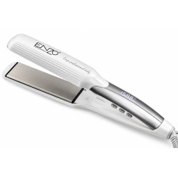 كاوية شعر ENZO  تيتانيوم وتورمالين + سيروم كيراتين ENZO Titanium and Tourmaline Hair Iron + Keratin Serum