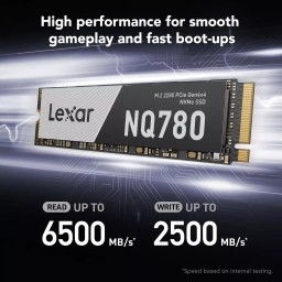 قرص صلب SSD ليكسار Lexar بسعة 1TB – M.2 NVMe Gen4 Lexar NQ780 SSD - 1TB - M.2 NVMe Gen4