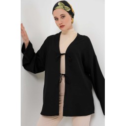كيمونو نسائي محتشم من الكتان Women’s Linen Modest Kimono