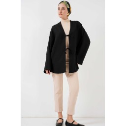 كيمونو نسائي محتشم من الكتان Women’s Linen Modest Kimono
