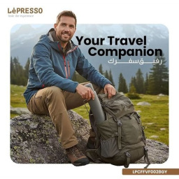 ترمس ليبريسو فاكافلو معزول فراغي 1200 مل - رمادي LePresso Vacaflow 1200ml Double Wall Vacuum Insulated Bottle - Grey