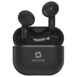 سماعات ماستر داخل الأذن بلوتوث - بطارية 7 ساعات - بلوتوث 6 - أسود Master Bluetooth In-Ear Earphones - 7 Hour Battery - Bluetooth 6 - Black
