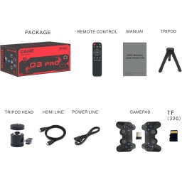 بروجكتر ذكي Umiio Q3 Pro – أسود Umiio Q3 Pro Smart Projector – Black