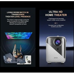 بروجكتر ذكي Umiio Q3 Pro – أسود Umiio Q3 Pro Smart Projector – Black