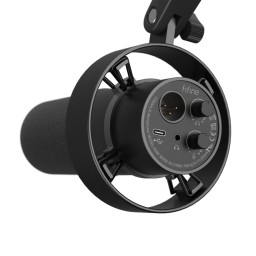 ميكروفون ديناميكي احترافي فاي فاين للبودكاست والاستوديو بمنفذي USB وXLR (طراز Fifine K688) Fifine K688 Dynamic Podcast Microphone with USB & XLR Dual Outputs
