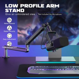 ذراع تثبيت ميكروفون مكتبي احترافي منخفض الارتفاع فاي فاين (طراز Fifine BM88) Fifine BM88 Low-Profile Premium Boom Arm Stand