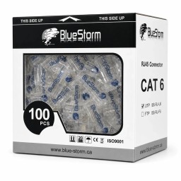 فيشة BlueStorm RJ45 CAT6 BlueStorm RJ45 CAT6 Connector