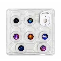 بروجكتر النجوم والمجرات LED مع 8 عدسات وبطاقات عرض USB LED Star & Galaxy Projector with 8 Lenses, Projection Cards & USB
