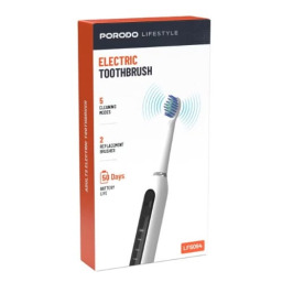 فرشاة أسنان كهربائية بورودو لايف ستايل - مقاومة للماء آي بي إكس٧ - أبيض Porodo Lifestyle IPX7 Waterproof Electric Toothbrush - White